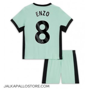 Chelsea Enzo Fernandez #8 Kolmaspaita Lapsille 2023-24 Lyhythihainen (+ shortsit)